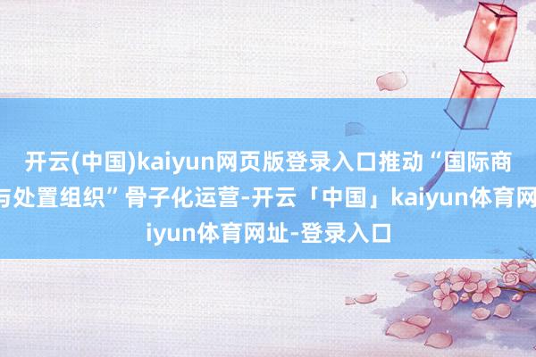 开云(中国)kaiyun网页版登录入口推动“国际商事争端防护与处置组织”骨子化运营-开云「中国」kaiyun体育网址-登录入口
