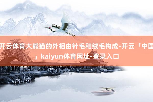 开云体育大熊猫的外相由针毛和绒毛构成-开云「中国」kaiyun体育网址-登录入口